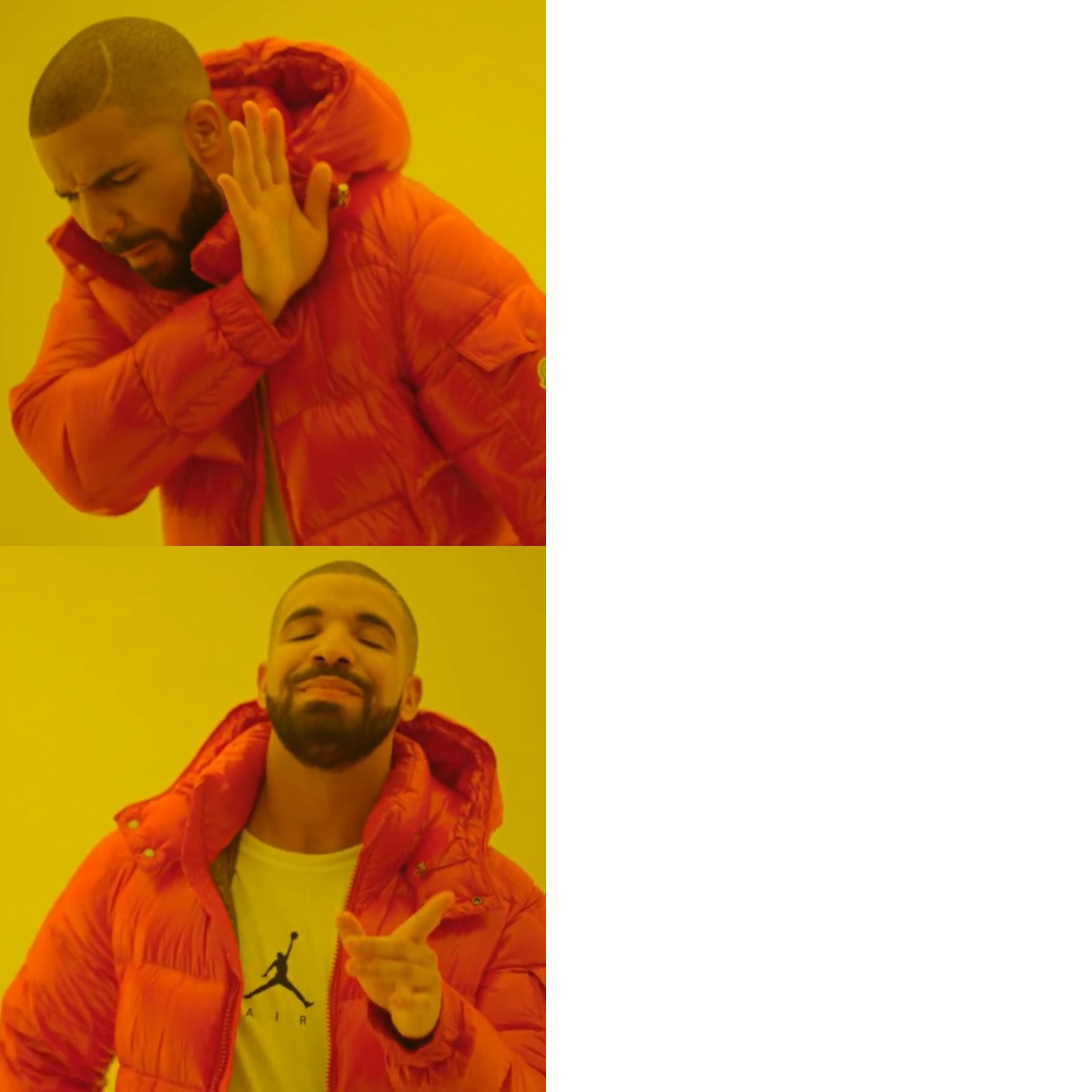 Drake Hotline Bling meme about Magic Spoon