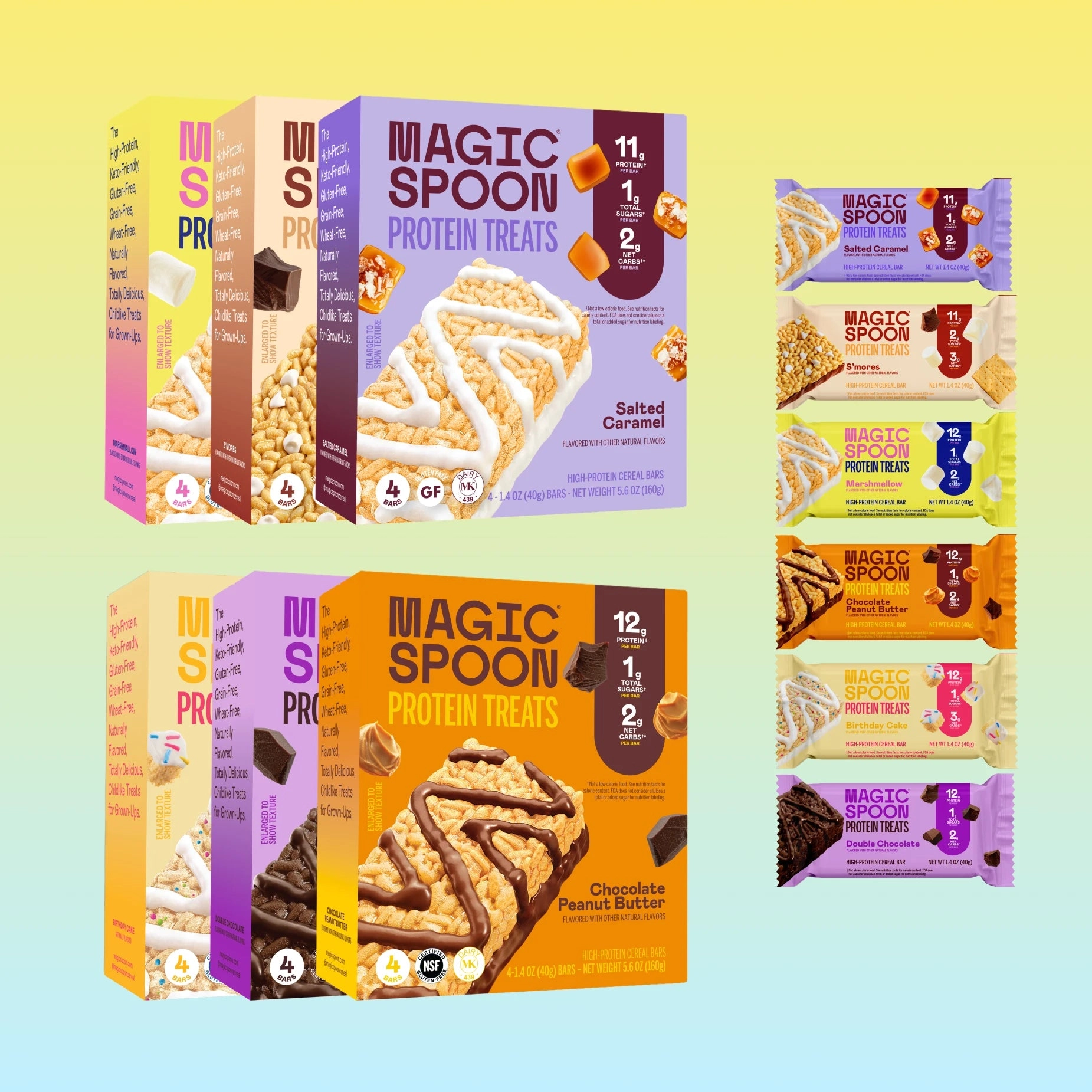 Six boxes of Magic Spoon cereal treats