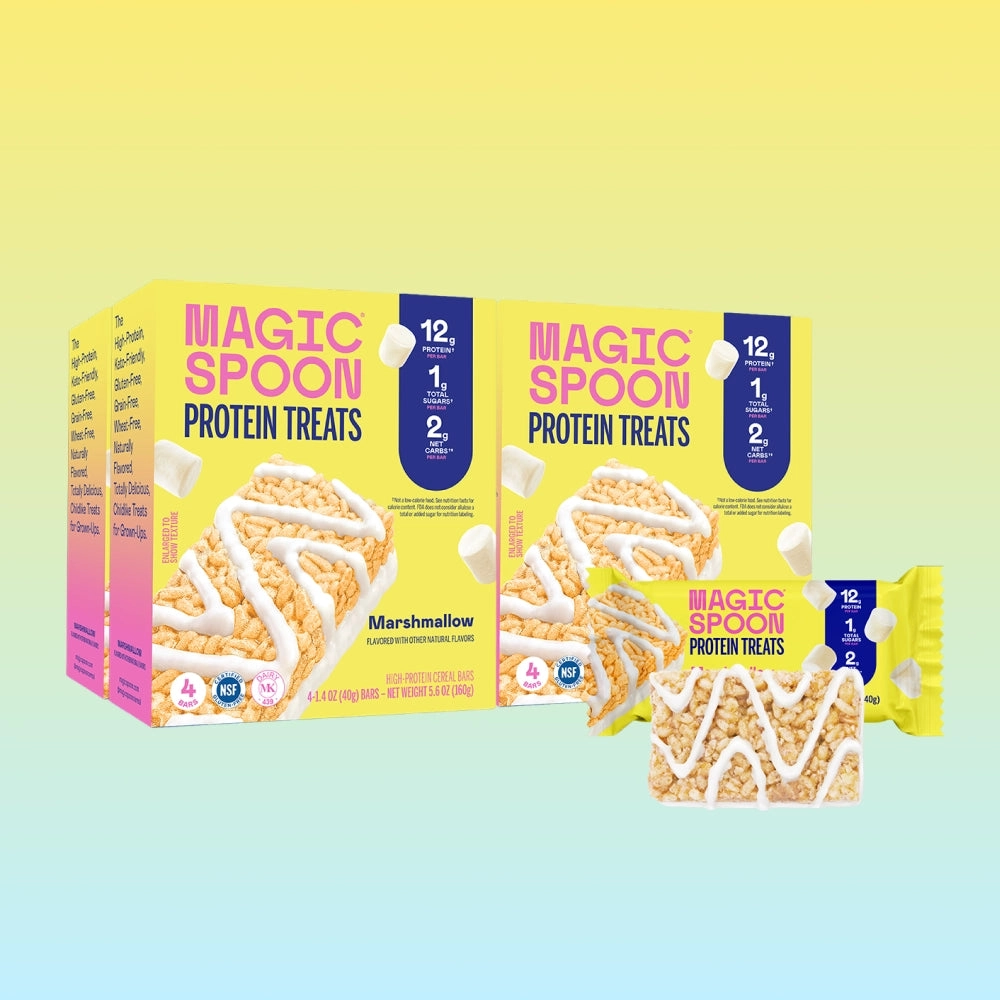 Magic Spoon Marshmallow protein treats boxes