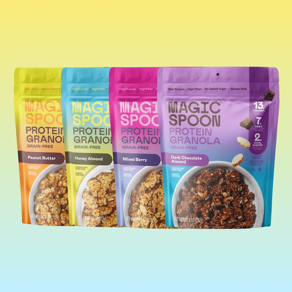 Magic Spoon protein granola bags in every flavor