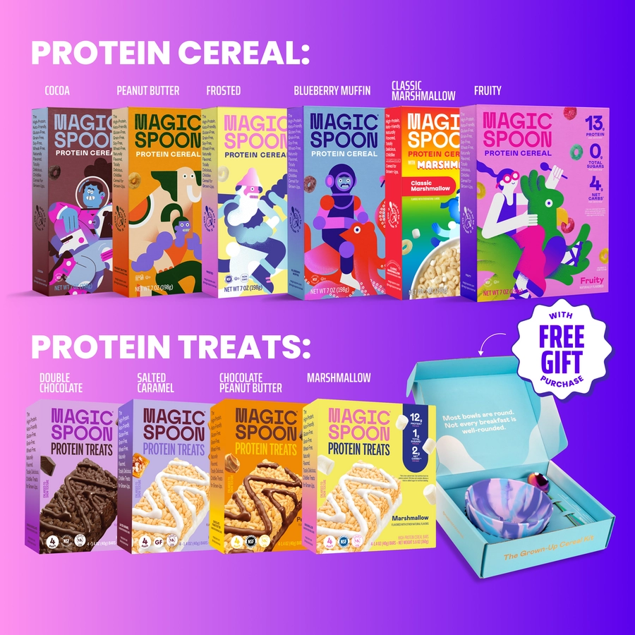 Magic Spoon big bundle of treats and cereal