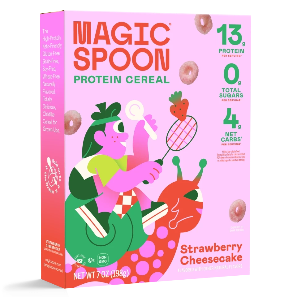 Strawberry Cheesecake Cereal box