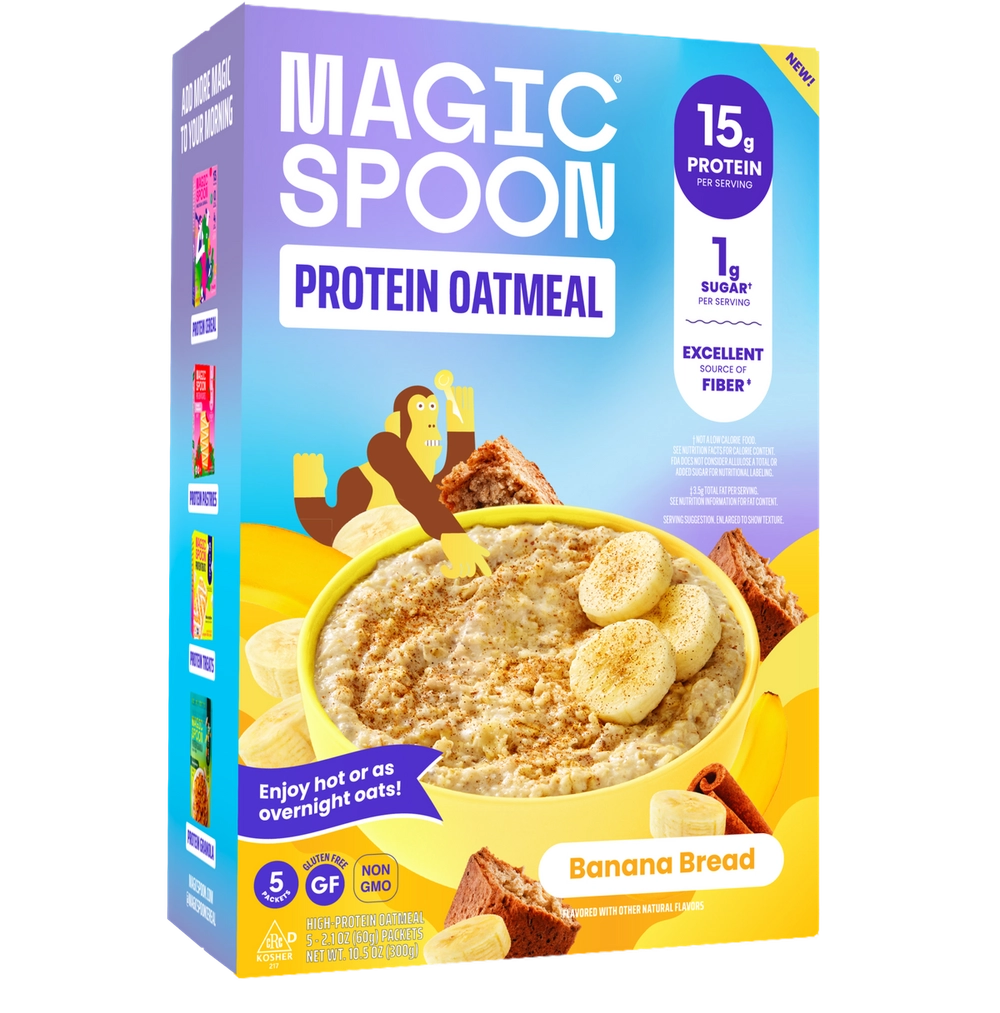 Banana Bread Oatmeal box